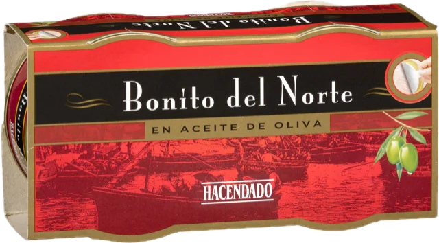 Bonito del norte en aceite de oliva Hacendado