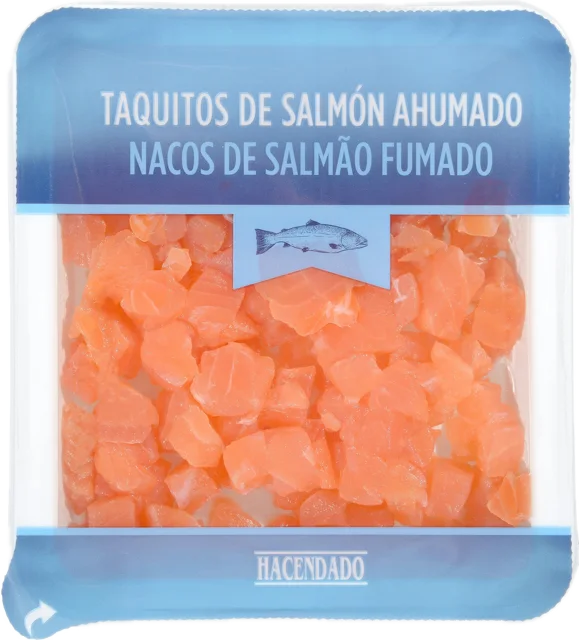 Taquitos de salmón ahumado Hacendado