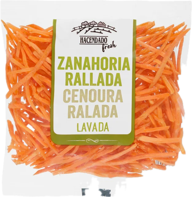 Zanahoria rallada lavada