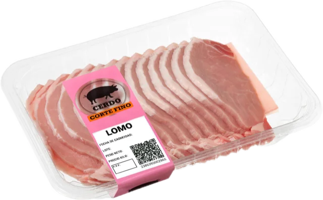 Filetes lomo de cerdo corte fino